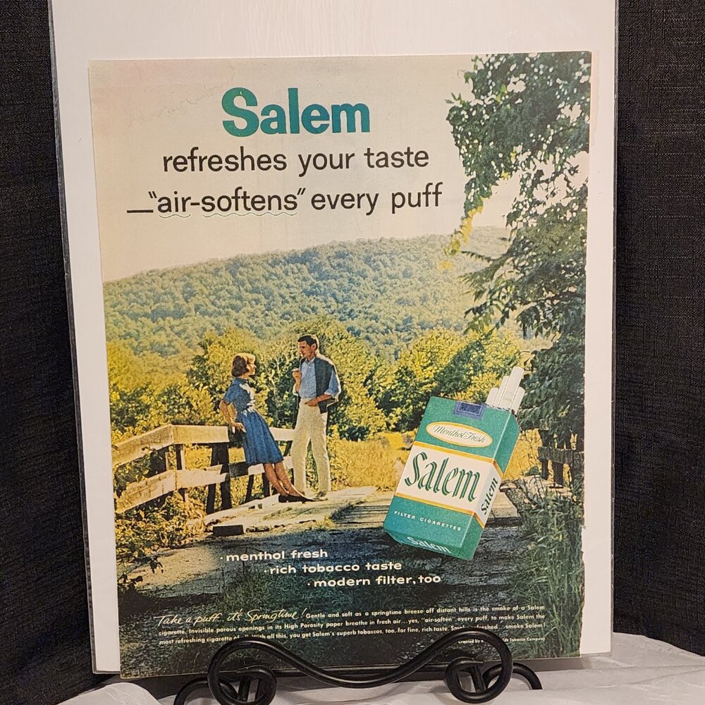 Norman Rockwell Art - Mass Mutual Advertisement - Salem Cigarettes - Vintage
